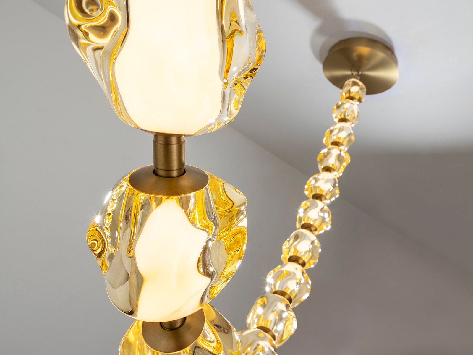 ZARIA II -LAMPARA 29L- BRONCE/AMBAR DIM - Imagen 4