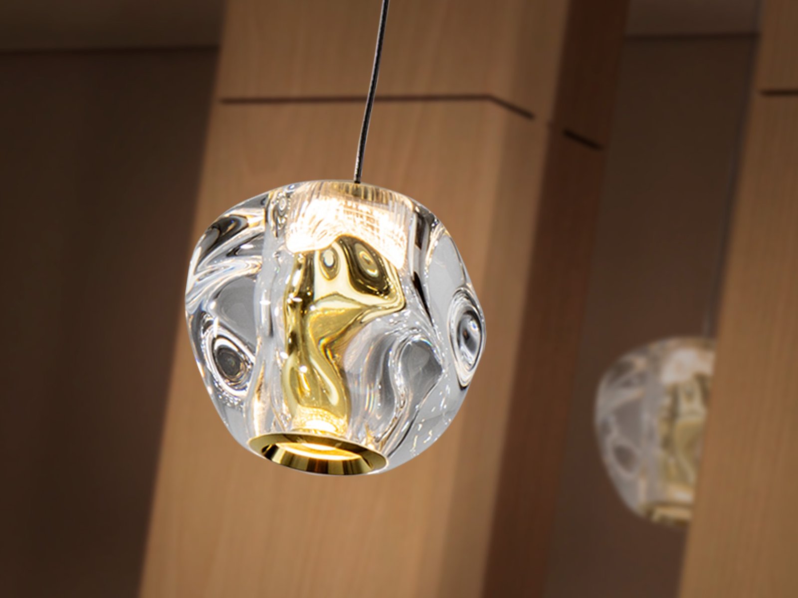 ZARIA- LAMP 1L- NEGRO/ORO/TRANSP - Imagen 3