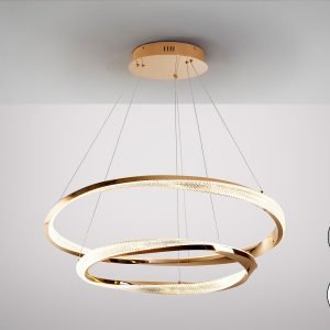 ORBITAS- LAMPARA 2 AROS ORO