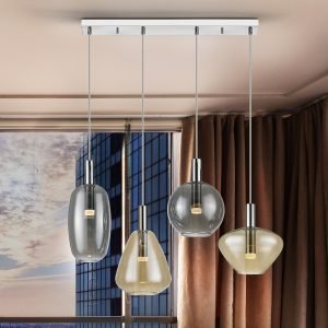 I3-NARA- LAMPARA 4L CROMO