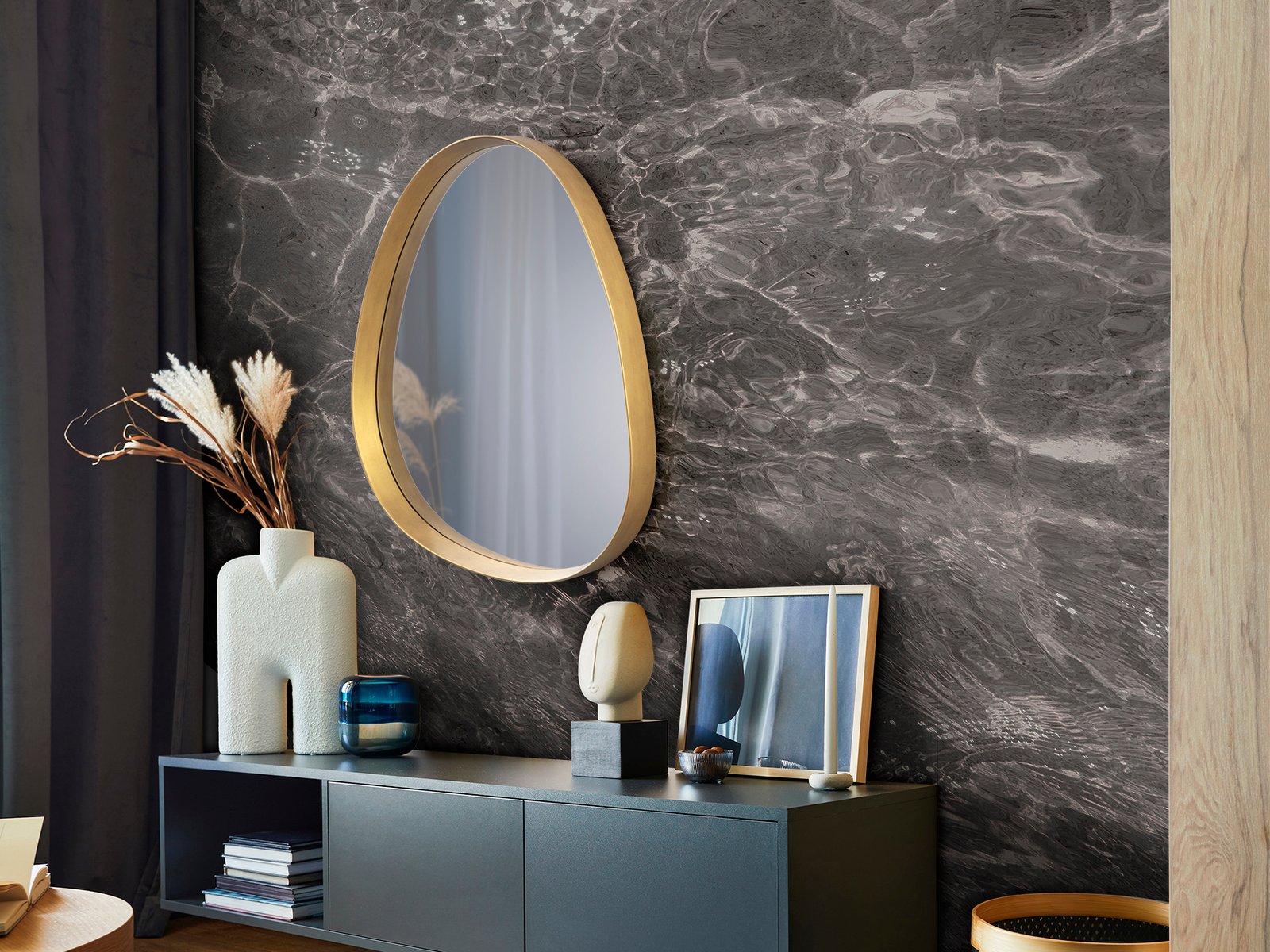 JULIE- ESPEJO PEQUEÑO DORADO - Imagen 2