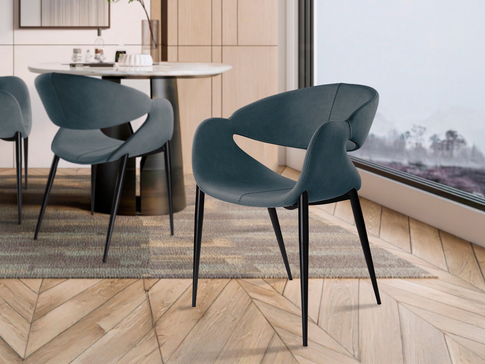 GIRO- SILLON AZUL OSCURO-NEGRO