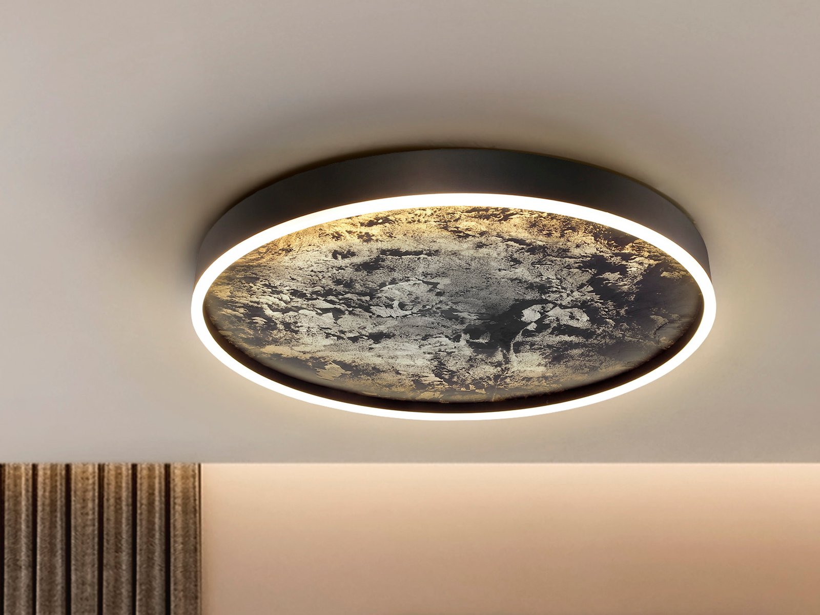 STONE- PLAFON LED CCT -NEGRO 60D