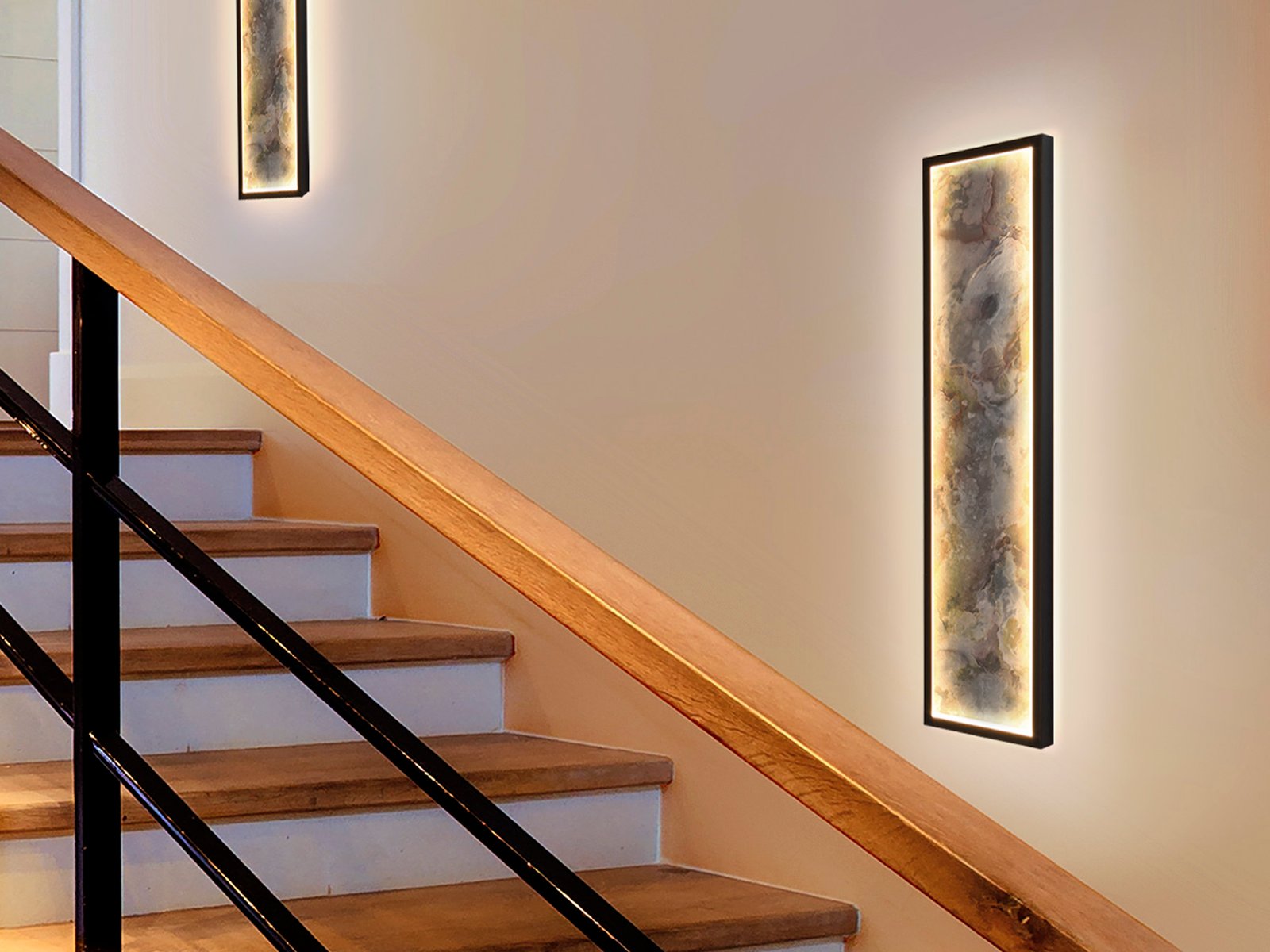 STONE- APLIQUE/PLAFON LED CCT-NEGRO L60