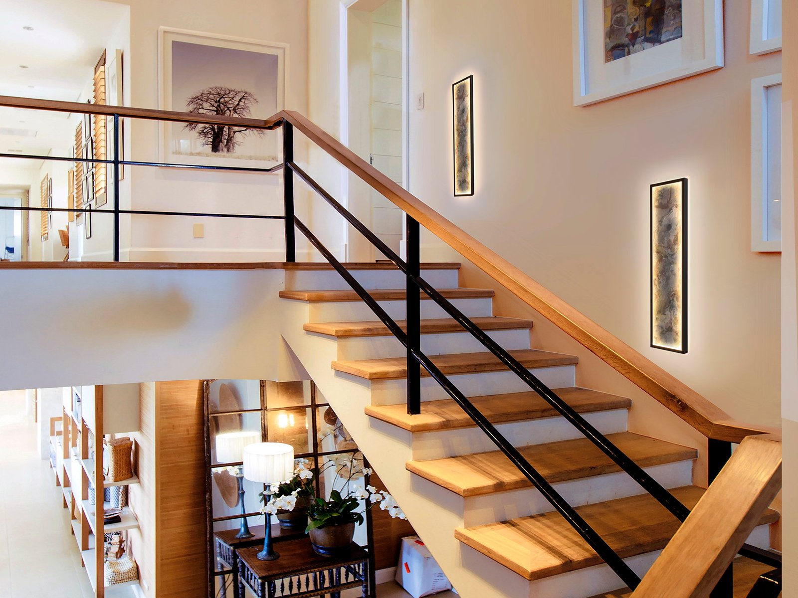 STONE- APLIQUE/PLAFON LED CCT-NEGRO L60 - Imagen 2