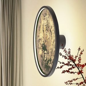 STONE- APLIQUE/PLAFON LED CCT- NEGRO D60